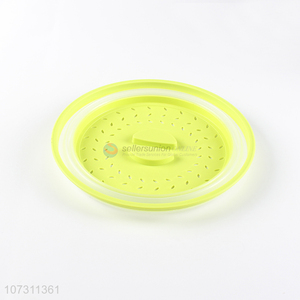 Wholesale cheap eco-friendly reusable microwave folding bowl lid