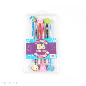 Custom Cartoon Animal Eraser Pencil Set For Sale