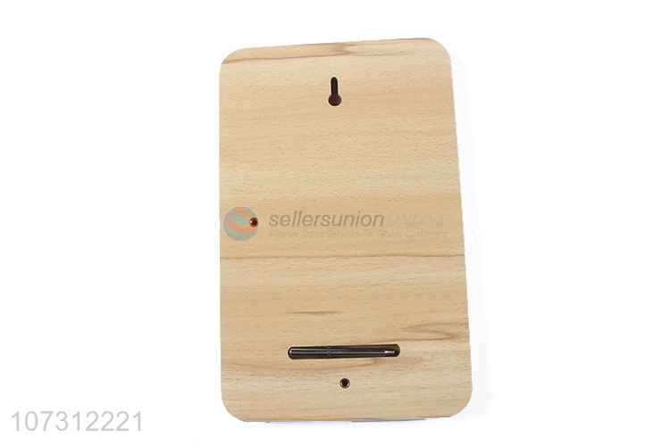 Recent design rectangle shape tabletop mirror wood grain cosmetic mirror