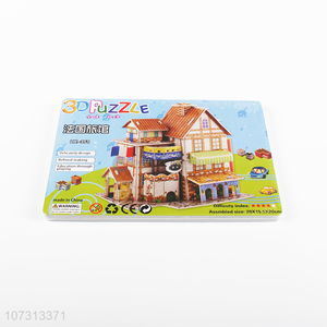 Good quality kids educational toy 3d hotel jigsaw puzzle