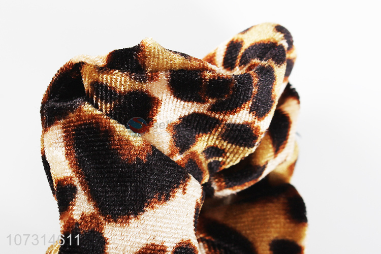 Good quality fashion ladies hair bands leopard hair ring
