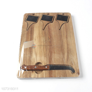Reasonable Price Wooden Cutting Board Cheese Board And Knife Set