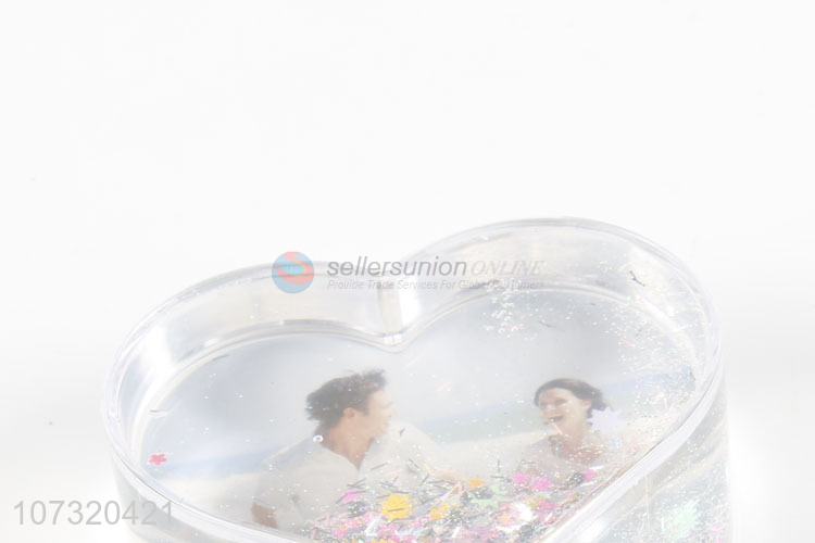 Wholesale Heart Shape Photo Frame Photo Snowglobe For Home Decor