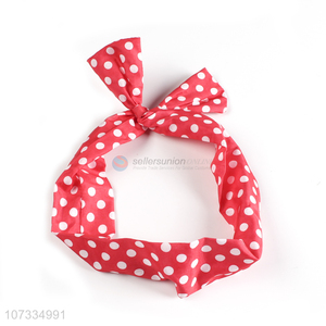 Best Sale White Dots Red Headband Fashion Girls  Hair Accessories