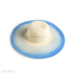 High Quality Popular Summer Paper Straw Wide Brim Sun Hat For Women