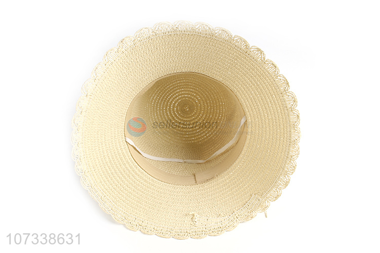 Cheap Price Womens Summer Straw Hat Bow Decoration Sun Beach Hat
