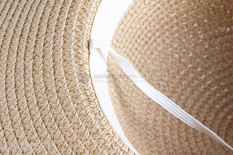 Most Fashion Ladies Summer Straw Sun Hat Wide Brim Straw Hat Beach Hat