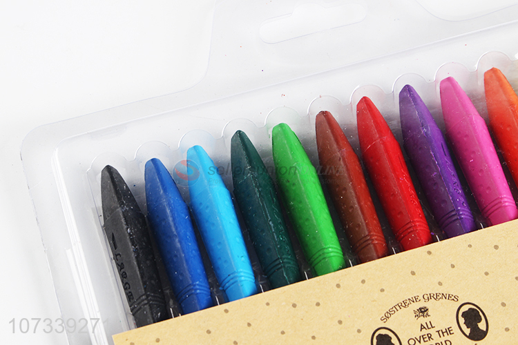Wholesale 12 Colours Crayon Set For Drawing