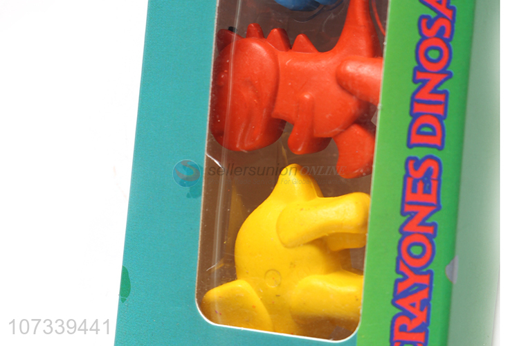 Custom Cartoon Dinosaur Shape 5 Pieces Crayons Set