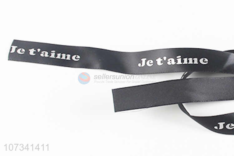Wholesale Custom Printing Logo Name Decoration Ribbon For Clothing