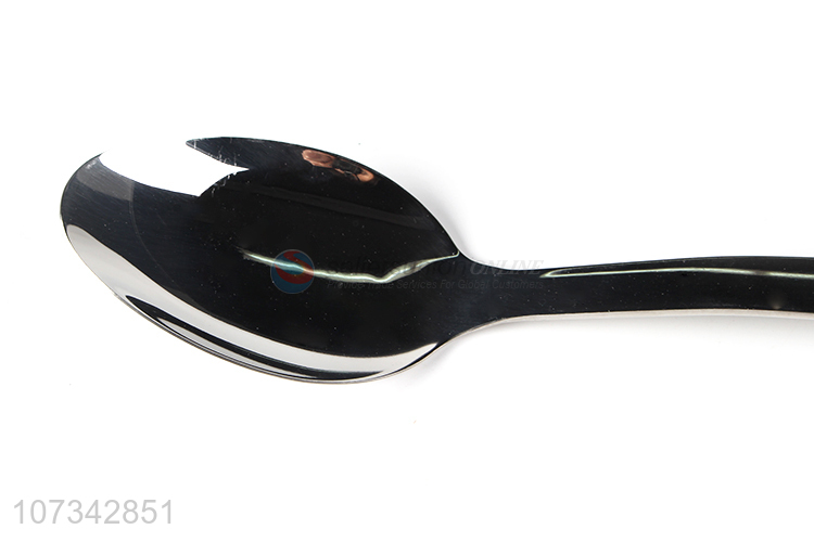 Wholesale Kitchenware Comfortable Handle Stainless Steel Rice Spoon Metal Spoon