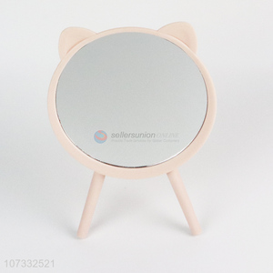 Factory Price Cat Ear Design Simple Table Mirror Cosmetic Mirror