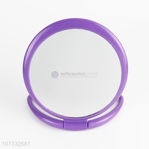 New design round foldable double sides mirror