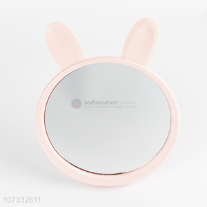 Factory sell rabbit ear folding mirror cute makeup mirror