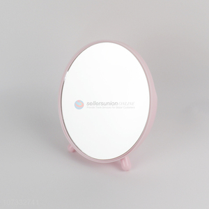 New product oval storage mirror pink makeup mirror