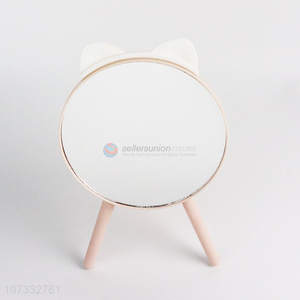 High sales cat ear deisgn folding mirror table standing mirror