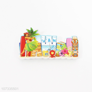 Factory price Hawaii style resin fridge magnet resin fridge sticker