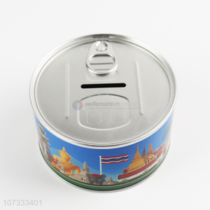 Best Quality Round Tin Can Money Box