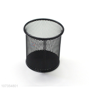Hot sale desktop round wire mesh pen cotainer pencil holder