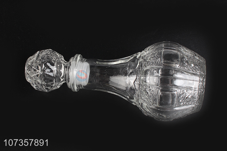 Promotional recycled empty whisky flask vodka wine glass bottle