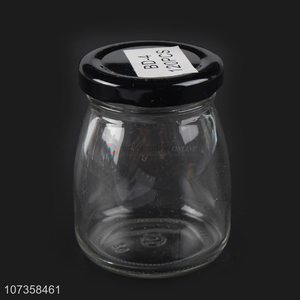 High quality durable clear flower tea glass jar food storage container