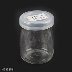 Factory price transparent flower tea glass jar candy jar for kitchen