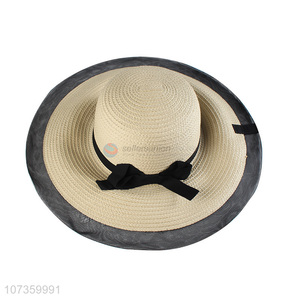 Newest Wide Brim Straw Hat Summer Round Hat Sun Hat