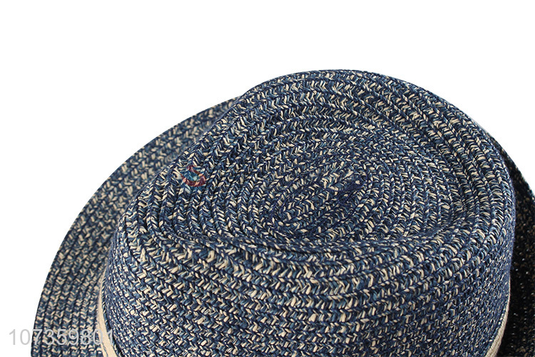 High Quality Straw Fedora Hat Breathable Billycock Hat