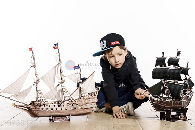 Competitive Price 3D Galleon Puzzle Toys Kids Educational Diy Toy