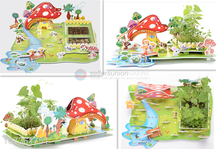 New Product Kids Educational Rural Scenery Planting Jigsaw Diy Toys Puzzle Toys