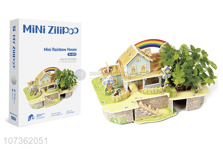 New Product Mini Rainbow House Planting Puzzle Diy Toys Educational Toys