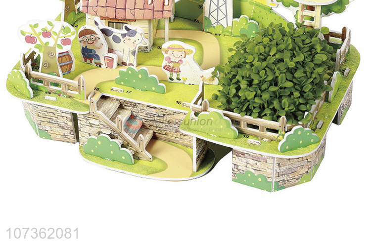 Wholesale Kids Educational Toys My Farm 3D Mini Planting Puzzle Diy Toys