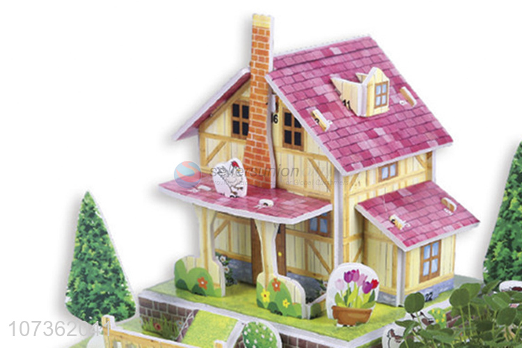 Contracted Design Russian Cozy Farm 3D Planting Puzzle Diy Toys For Kids