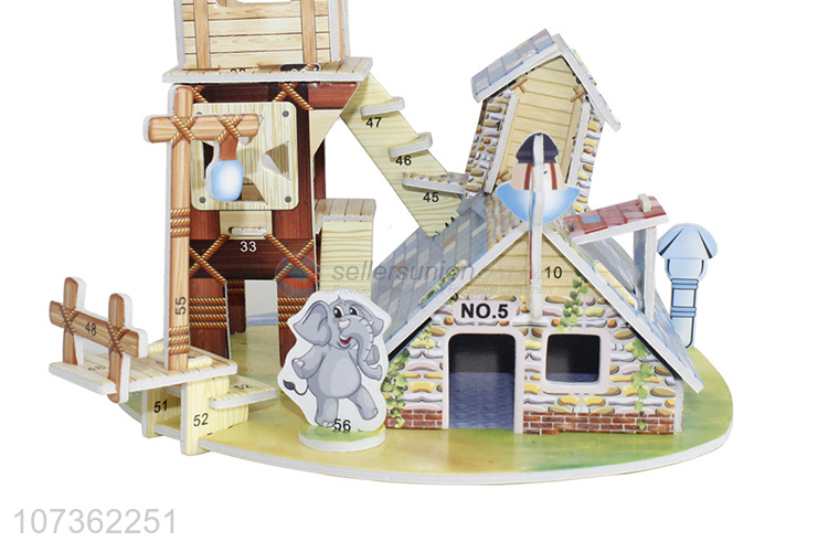 Best Sale Russian Combination House Animal House Diy Puzzle Toys For Kids