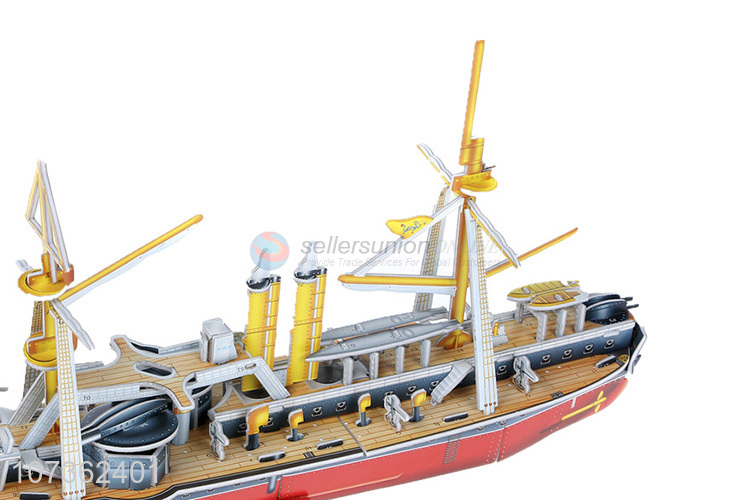 Good Factory Price Kids Educational Toy Battleship 3D Puzzle Model Diy Toys