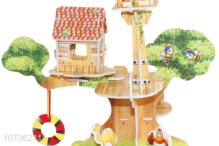 Creative Russian Cabin In The Sky Diy Jigsaw Puzzle Fashion Educational Toys