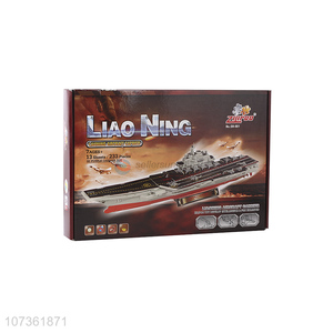 High Sales China Liaoning Aircraft Carrier Kids Educational Diy 3D Puzzle Toy