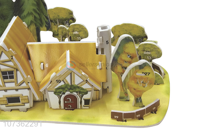 Wholesale Cartoon Forest Cabin 3D Puzzle Gift Children Toys Mini Intelligent Puzzle Toy