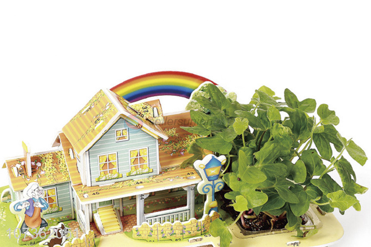 New Product Mini Rainbow House Planting Puzzle Diy Toys Educational Toys