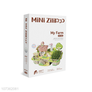 Wholesale Kids Educational Toys My Farm 3D Mini Planting Puzzle Diy Toys