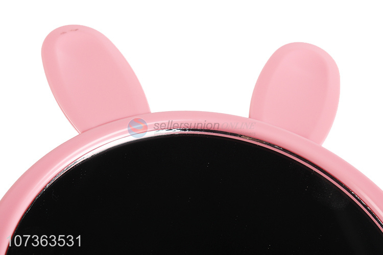 Top Selling Cartoon Rabbit Ears Makeup Mirror Desktop Single-Sided Mirror