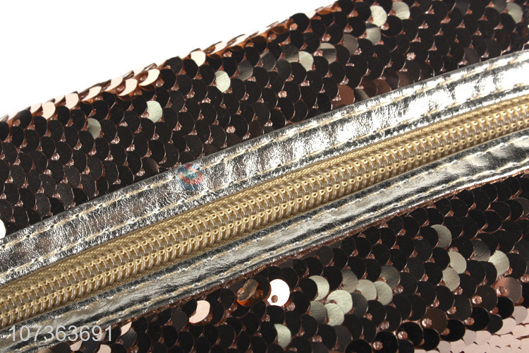 Contracted Design Sequins Cosmetic Bag Girls Fashion Makeup Pouch