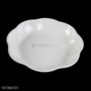 New Design Wavy Edge Shallow Bowl Household Food Bowl