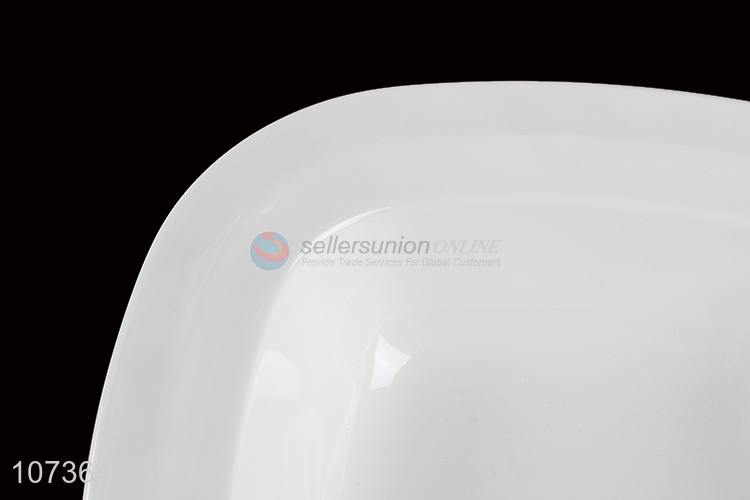 Wholesale Fashion Shallow Bowl White Melamine Bowl