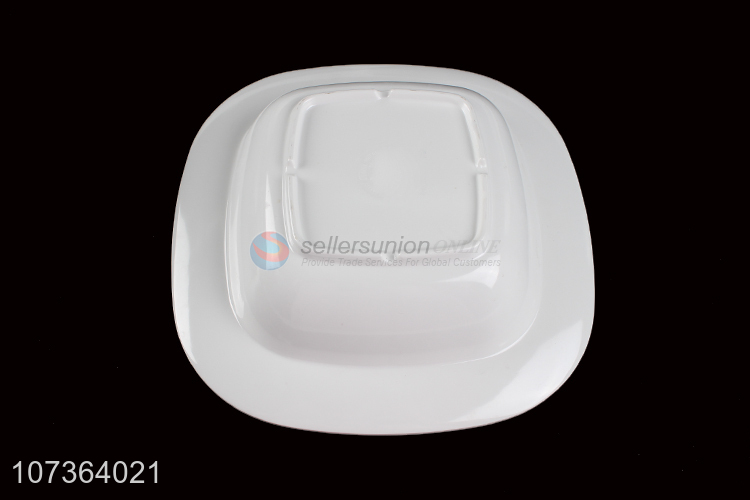 Wholesale Fashion Shallow Bowl White Melamine Bowl