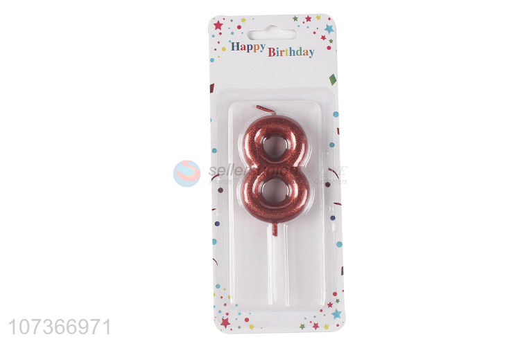 Factory Wholesale Number 8 Candle Birthday Cake Decoration Candle