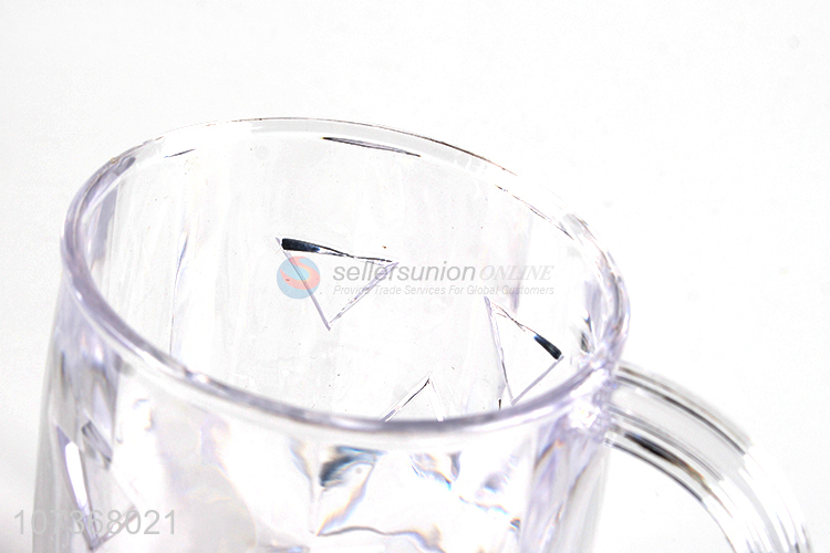 New design liquid activate blinking plastic fishtail cup light up cup