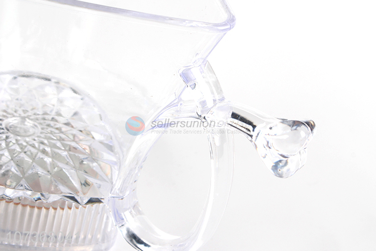 Hot products liquid activate led flashing plastic heart cup whisky cup