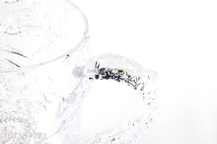 Reasonable price colorful inductive blinking plastic dragon cup drinking cup