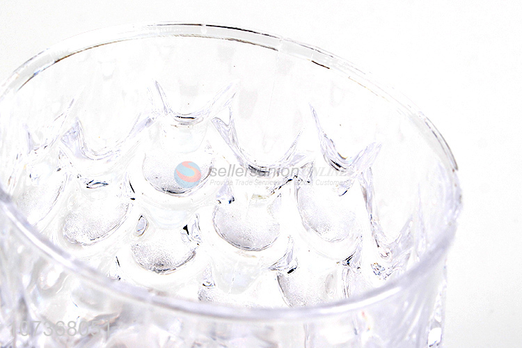 Most popular colorful inductive blinking plastic scale cup light up cup